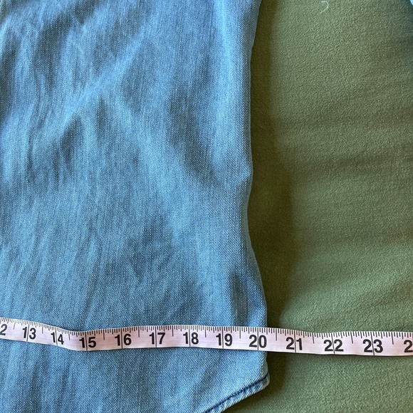 Blue Denim Button Down Shirt - Picture 9 of 10